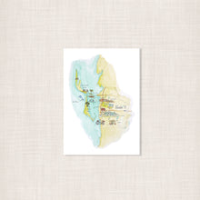 Load image into Gallery viewer, Watercolor Map Commission