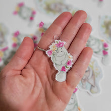 Load image into Gallery viewer, Manatee Flower - Acrylic Charms
