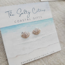 Load image into Gallery viewer, Seashell Stud Earrings
