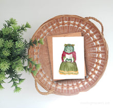 Load image into Gallery viewer, Manatee Family Carolers - Christmas Prints and cards
