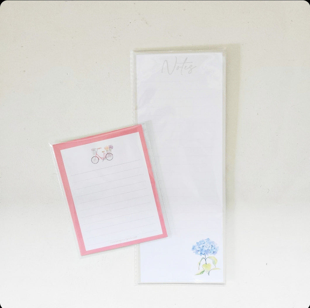 Floral Note Pads - Handmade