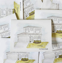 Load image into Gallery viewer, Watercolor Home Illustration - Reviews
