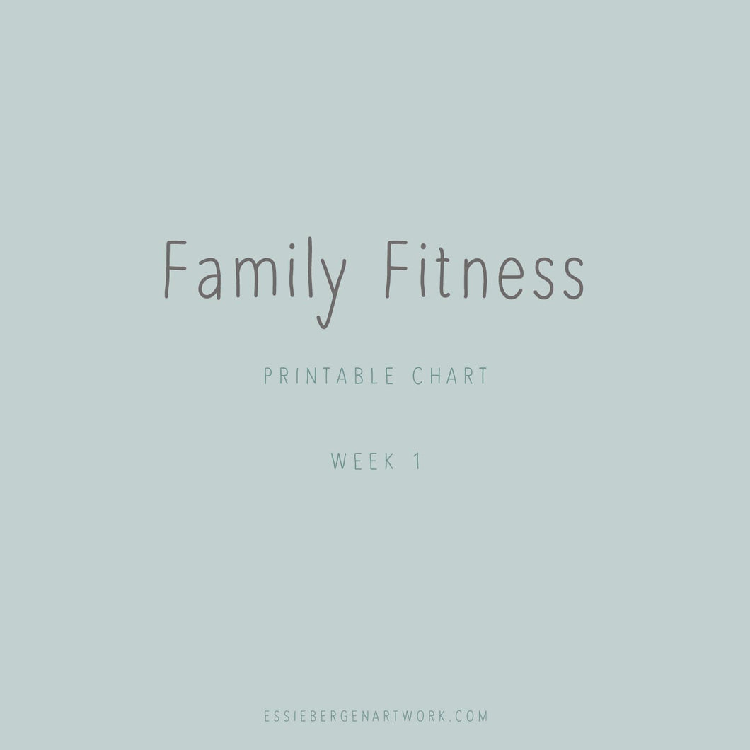 Family Fitness - Printable Chart