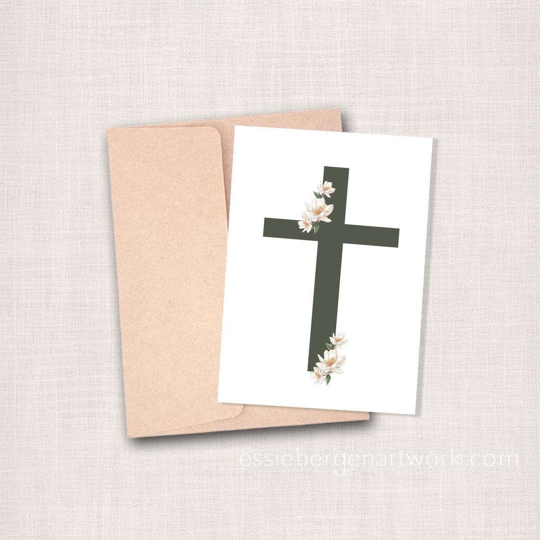 Magnolia Cross Greeting Cards Pack of 4