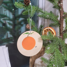 Load image into Gallery viewer, Hand painted Orange-aments - Wooden Ornaments
