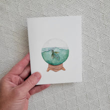 Load image into Gallery viewer, Seaturtle Snowglobe Card

