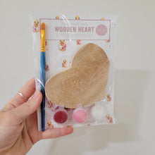 Load image into Gallery viewer, Wooden Heart Valentine Paint Kit
