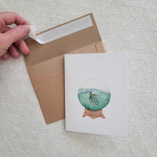 Load image into Gallery viewer, Seaturtle Snowglobe Card
