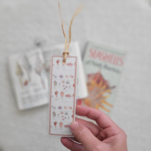 Load image into Gallery viewer, Seashells Laminated Bookmark
