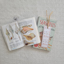 Load image into Gallery viewer, Seashells Laminated Bookmark

