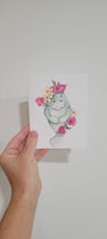 Load image into Gallery viewer, Floral Manatee Card
