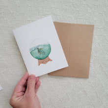 Load image into Gallery viewer, Seaturtle Snowglobe Card
