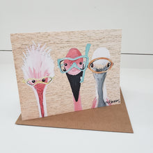 Load image into Gallery viewer, 3 Snorkelers - Bird Card(s)
