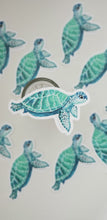 Load image into Gallery viewer, Turquoise Turtle Sticker
