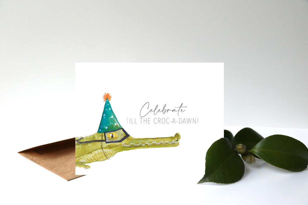 Birthday - Crocodile Card