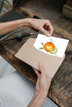 Load image into Gallery viewer, Citrus Orange Card - Dunedin Font
