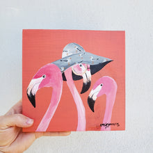 Load image into Gallery viewer, MaryBella &amp; Friends - 3 Flamingos Original
