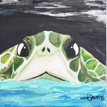 Load image into Gallery viewer, Turtle - Mini 7x7 Original Painting
