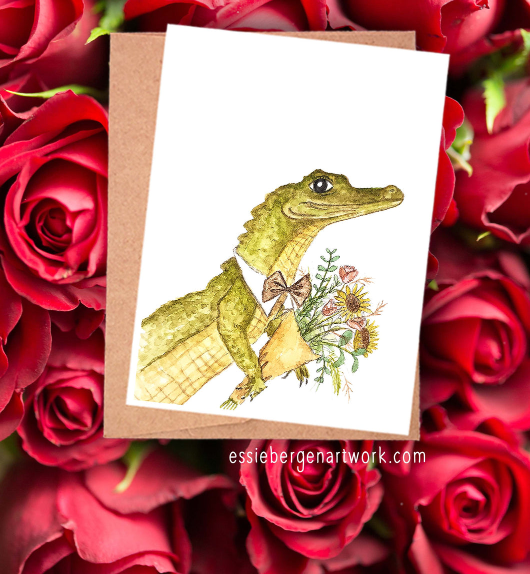 Gator - Valentine Card/Print