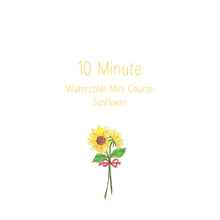 Load image into Gallery viewer, Beginner Watercolor Paint Course - 10 Minute Bouquet
